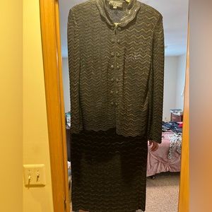 St John Couture Black Suit